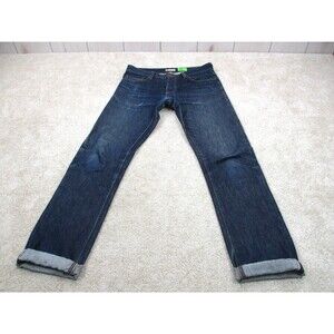 Norman Russell Jeans Mens 32 Blue Selvedge Denim Slim Fit The Cookie USA 32x35 *